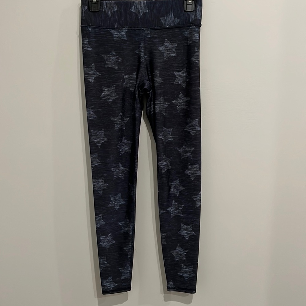 TEREZ Women's Blue Heathered Stars Leggings